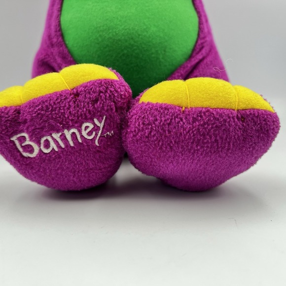 Vintage Fisher Price Mattel Barney 2001 Interactive Plush Works Talks Lights Up - Picture 4 of 12